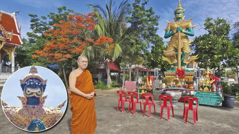 Three-Legged Deity Draws Pilgrims to Samut Songkhram Temple