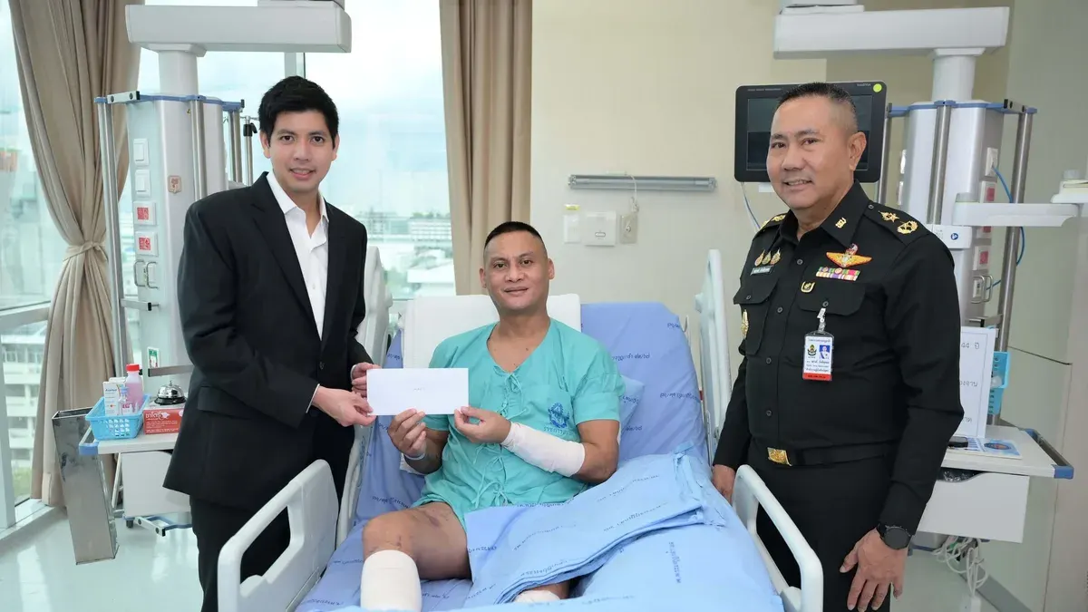 Gulf Donates 2 Million Baht to Injured Border Soldiers