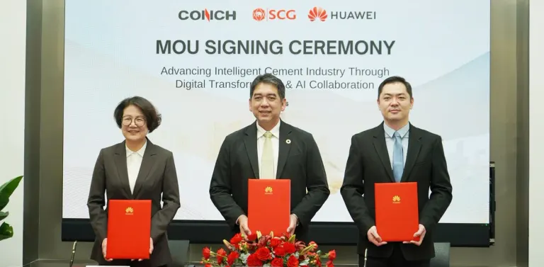 SCG Partners with Huawei and Conch to Sign MoU for AI and Advanced Process Control Development