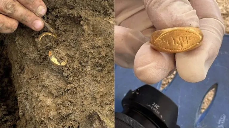 Ancient Gold Rings With Brahmi Script Found in Phetchaburi