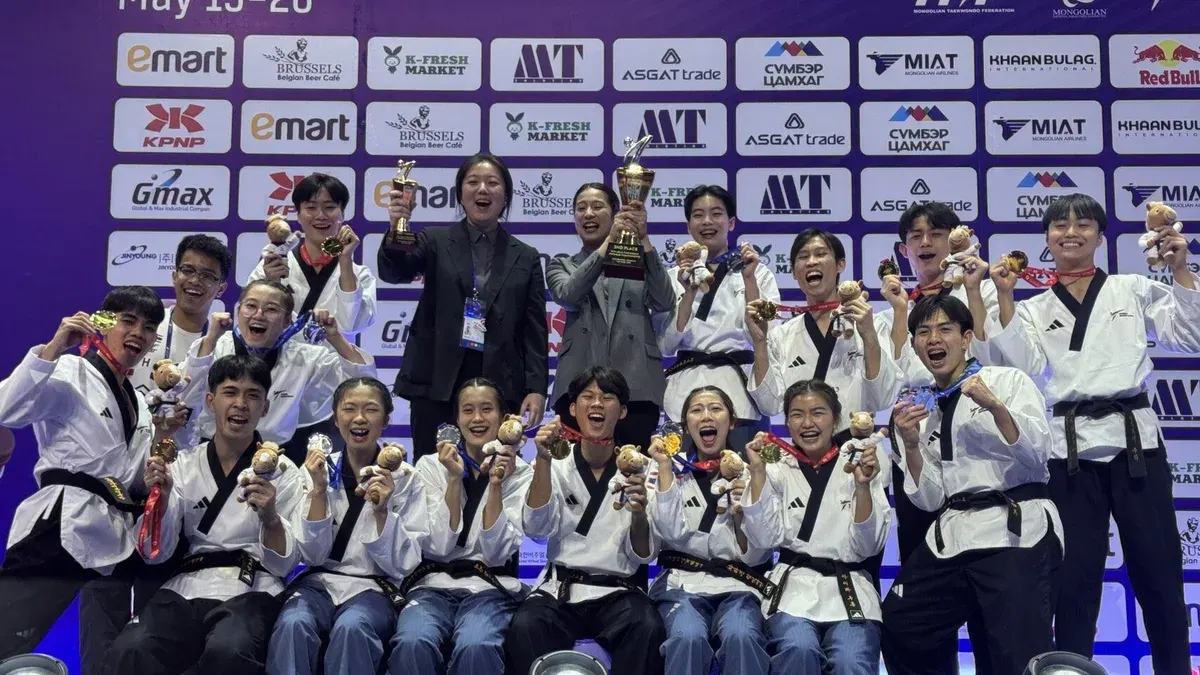 Taekwondo Poomsae Team Closes Out with 2 Gold, 3 Silver, 1 Bronze at Asian Championships, Eyes World Title Next