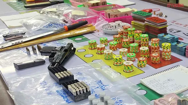63 Gamblers and Operators Detained and Remanded in Custody; Samut Prakan Governor Orders Clarification from Responsible Officers Over Underground Casino Raid