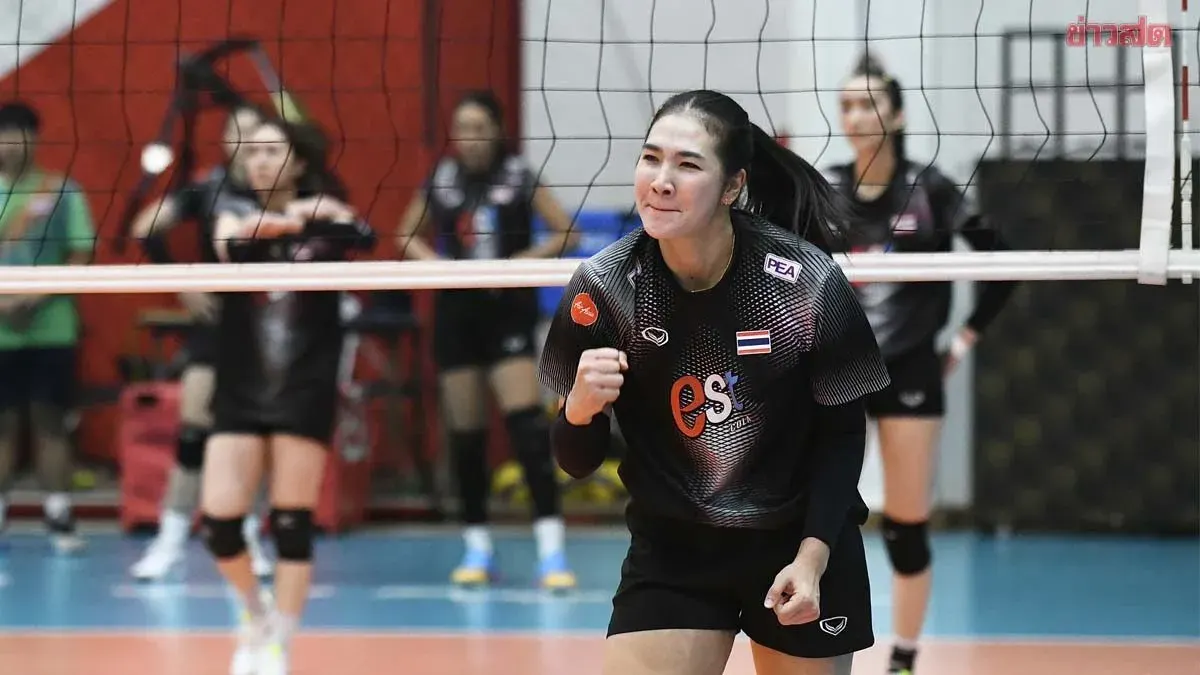 Coach Oat Reveals Thai Women's Volleyball Full Squad in Serbia Preparation Drills; Omsorn Serves Hardest at 90 km/h
