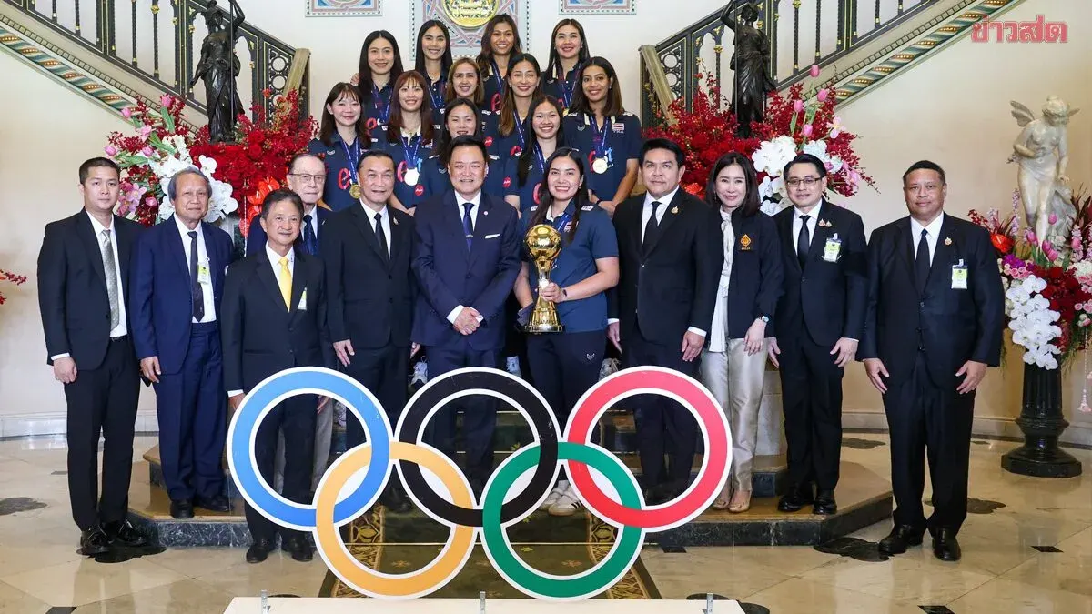 Thai Women's Volleyball Team Receives 14 Million Baht Bonus for Olympic Qualification