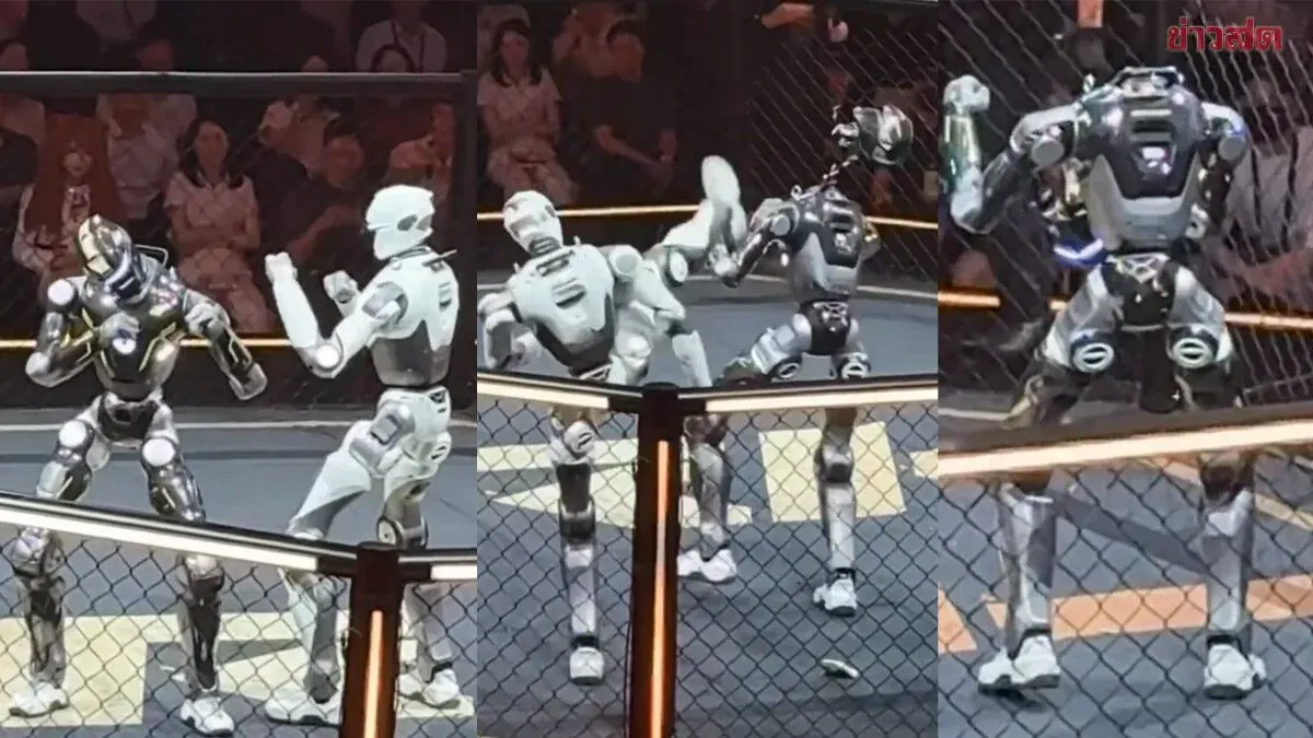 Robot's Head Flies Off But It Keeps Fighting