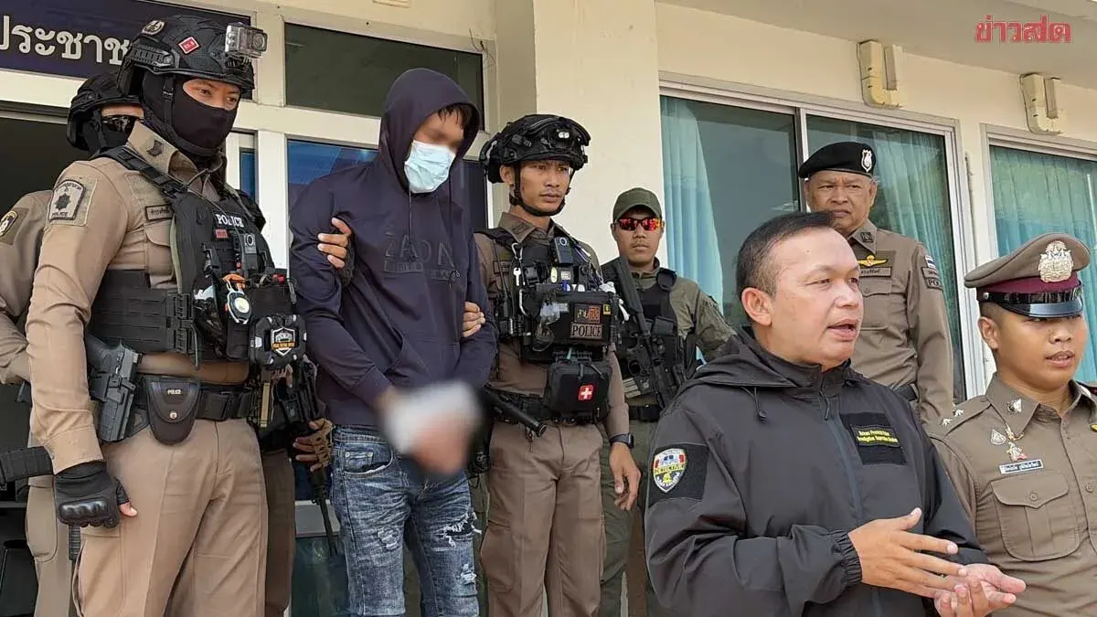 29-Year-Old Robber Arrested for Gas Station Heist of 128,000 Baht, Used Money for Dating and Gambling