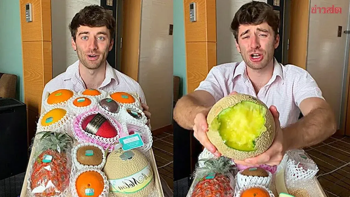 London Influencer Spends Nearly 20,000 Baht on Luxury Fruit Basket in Tokyo, Shocked to Find Only 12 Pieces