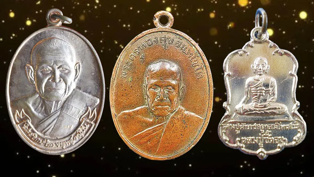 Sacred Amulet Coins Honor Revered Buddhist Monks