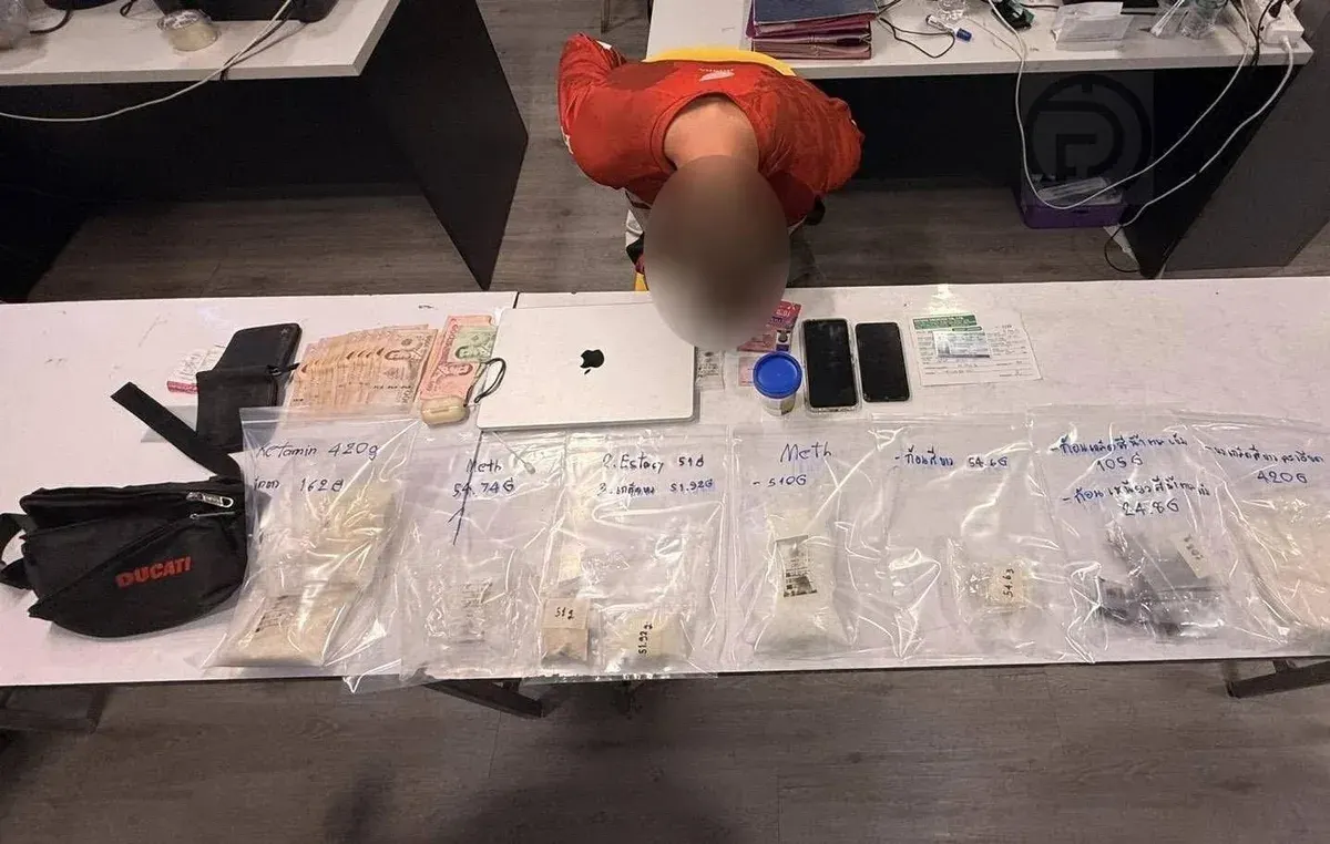 Russian Man Arrested at Phuket Checkpoint on Bus from Pattaya with Large Drug Haul