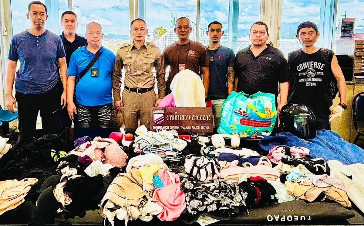 Phuket Police Arrest Serial Underwear Thief