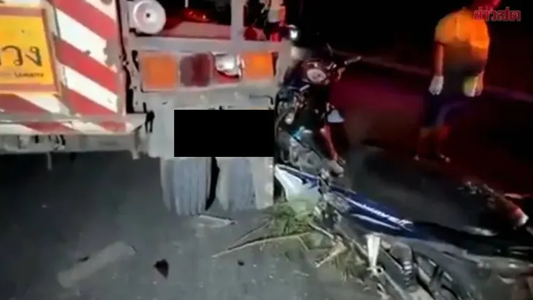 Motorcyclist Dies in Collision with Parked Pile-Driver Truck