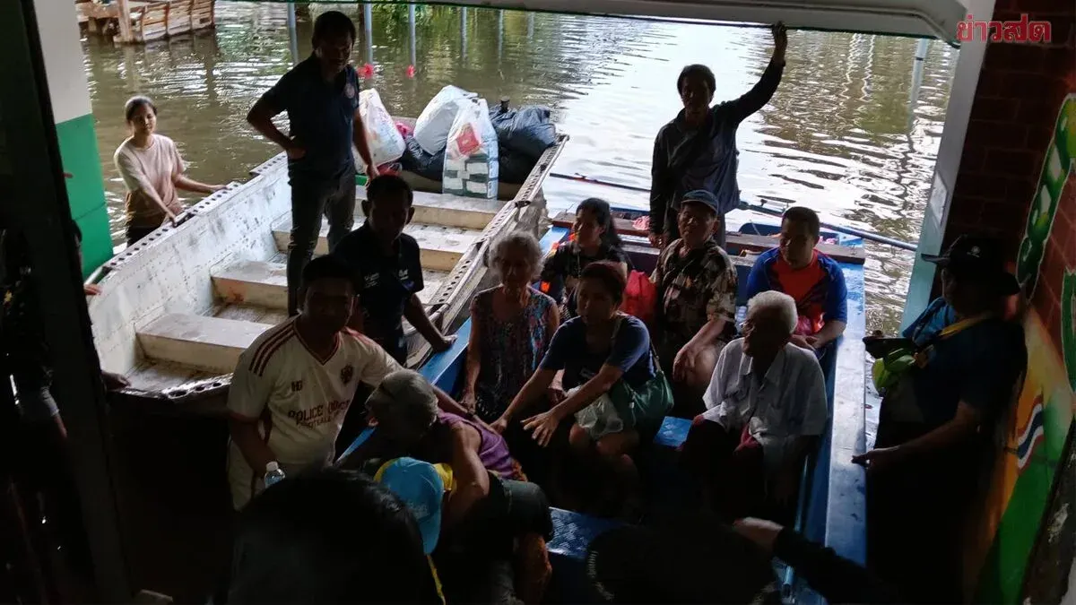 Flash Flood Forces Evacuation of Over 100 in Prachin Buri