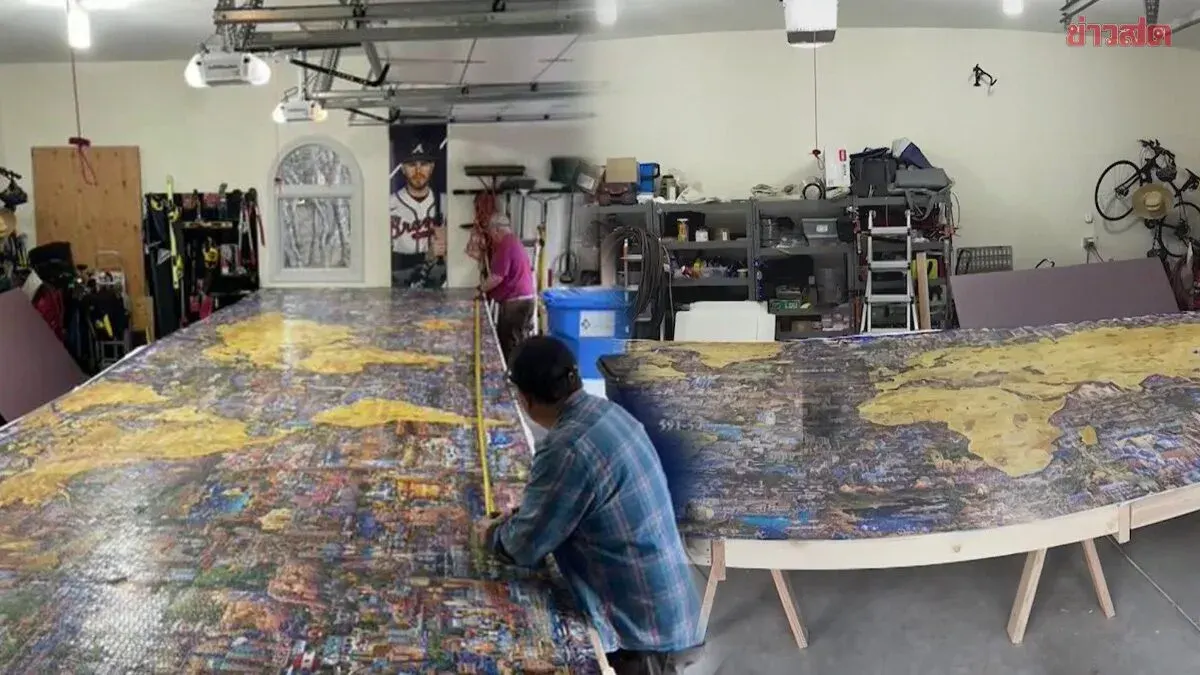 Inspiring: American Grandfather Completes Giant 60,000-Piece Puzzle After 4 Years, Then Gives It Away for Free