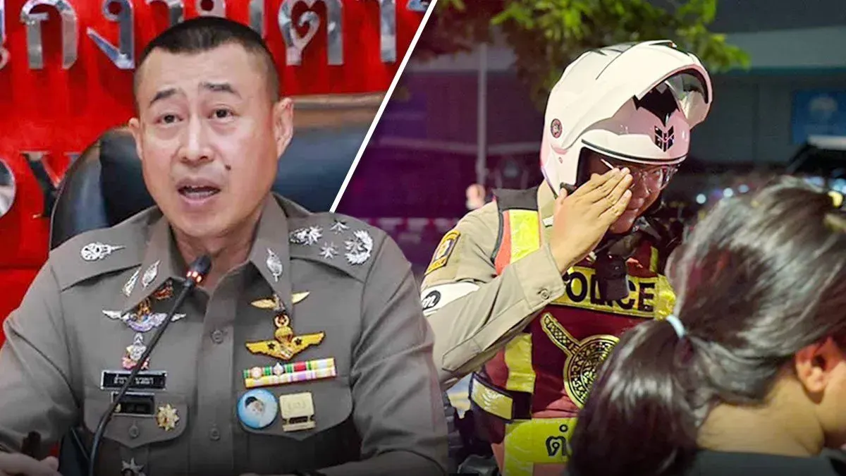Thai Police Chief Bans Face-Covering Helmets at Traffic Checkpoints