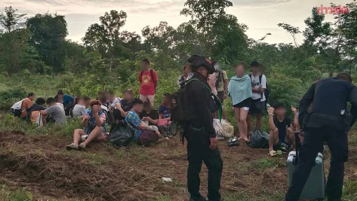24 Thai Nationals Arrested Attempting Illegal Border Crossing to Cambodia for Fake Bank Account Scheme