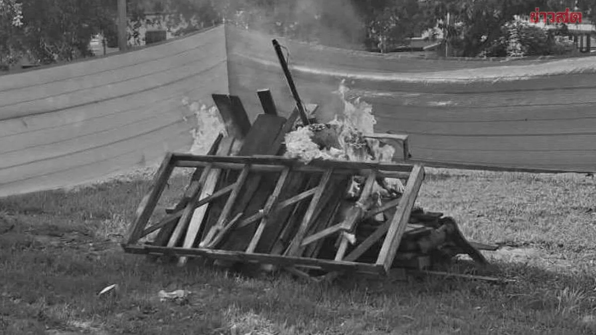 Tragic: 25-Year-Old Weighing 198 kg Cannot Fit in Crematorium, Temple Uses Traditional Outdoor Cremation Method
