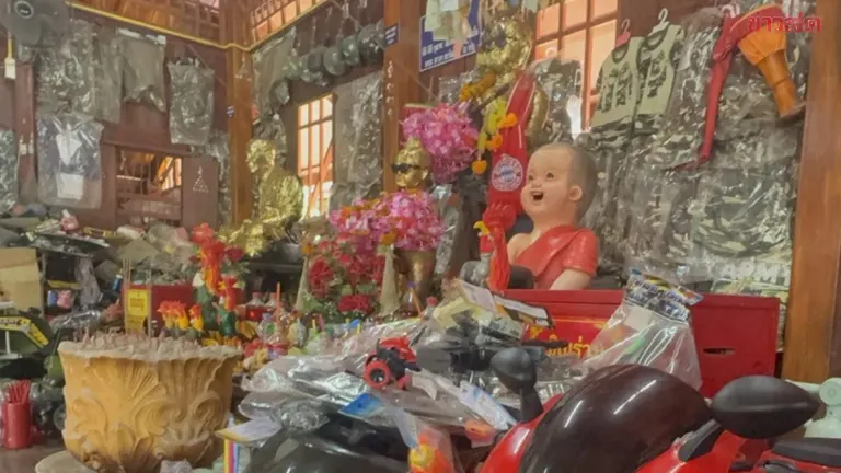 Lucky Numbers Revealed: Devotees Flock to Wat Sanam Chai to Seek Blessings from Ai Khai Spirit
