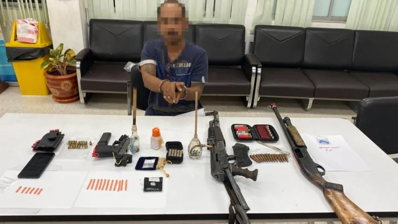 Phuket man held in Phang Nga gun and drug bust