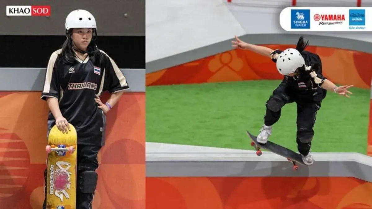 Thai Skateboarder ST Finishes Seventh at Asian Games