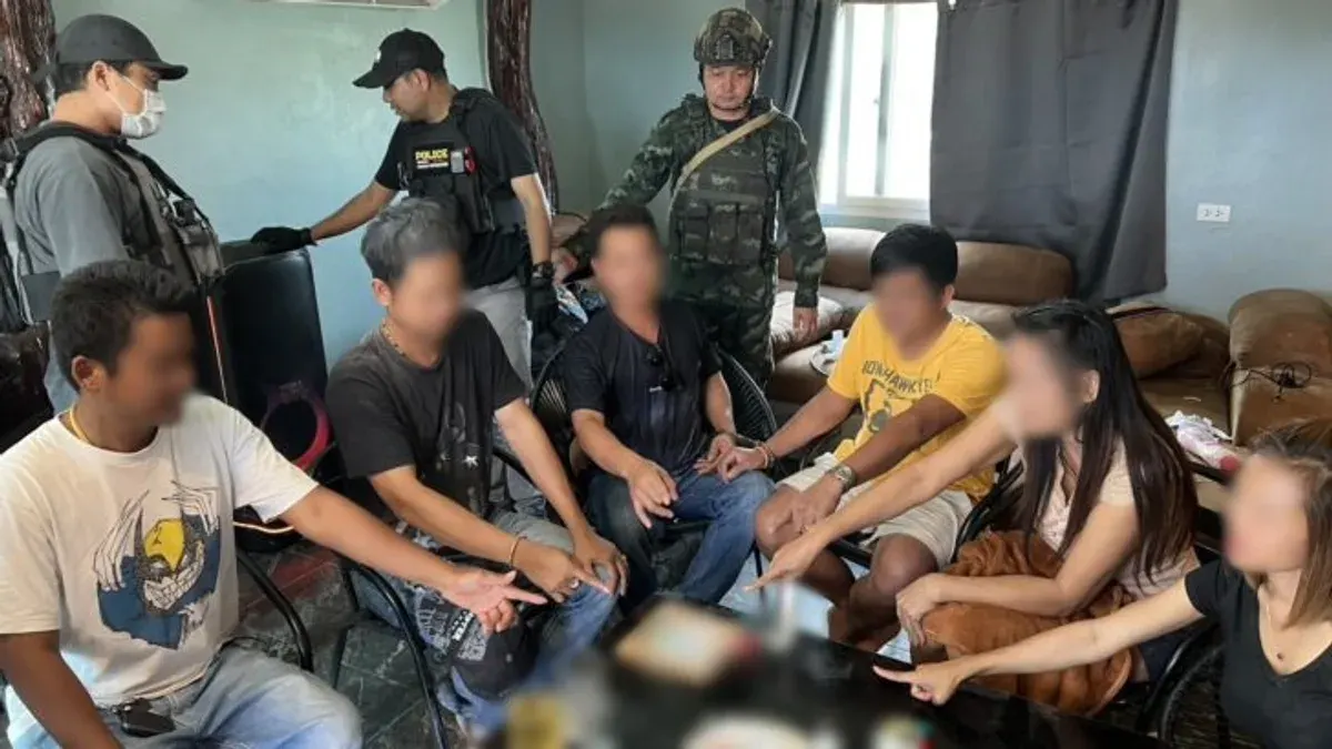 Police Raid Drug Party in Sa Kaeo, Arrest 10