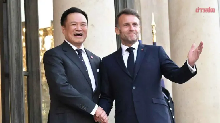 PM Discusses with French President to Elevate Thai-French Relations, Push Forward on Thailand-EU Free Trade Agreement