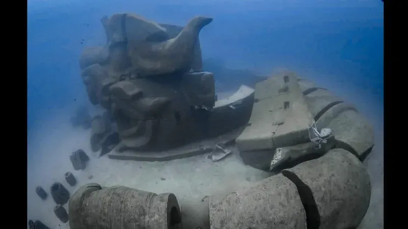 Hanuman reef statue damaged by monsoon