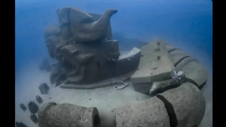 Hanuman reef statue damaged by monsoon
