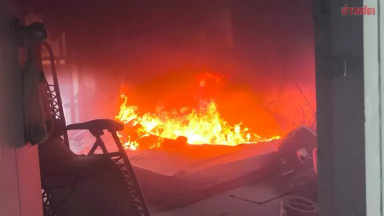 Novice Monk Stops Fire in Eight-Story Building, Chachoengsao