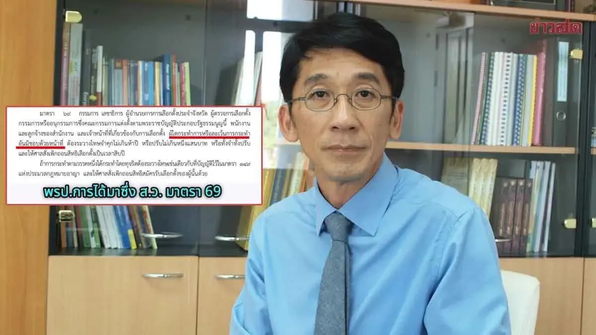 Legal Scholar Warns Election Commission of Criminal Liability