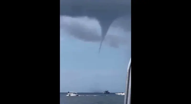 Waterspout Forms Off Phuket's Koh Racha Yai