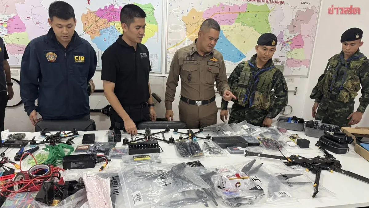 Myanmar Man Arrested Smuggling High-Tech FPV Drones Into Thailand
