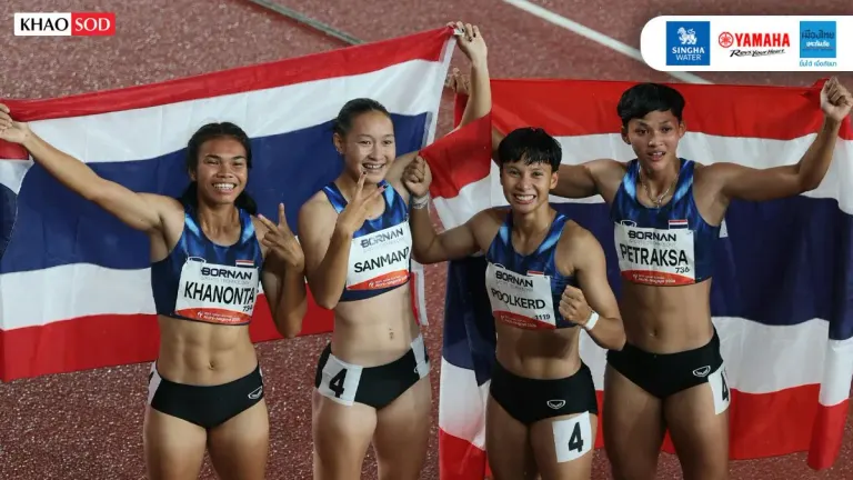 Thai Women's Relay Team Wins Silver at Asian Games