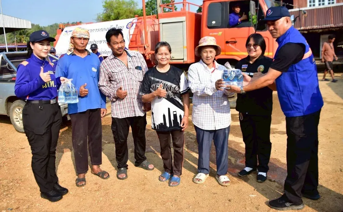 Mobile Development Unit 15 Accelerates Drought Relief Efforts in Huai Khat District with Water Supply to 35 Households