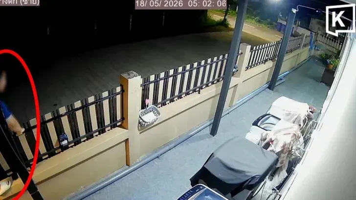 Thai student reports break-in by police officer's son
