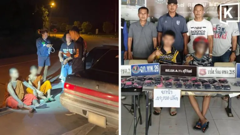 Four Buddhist Monks Arrested in Buriram Drug Bust