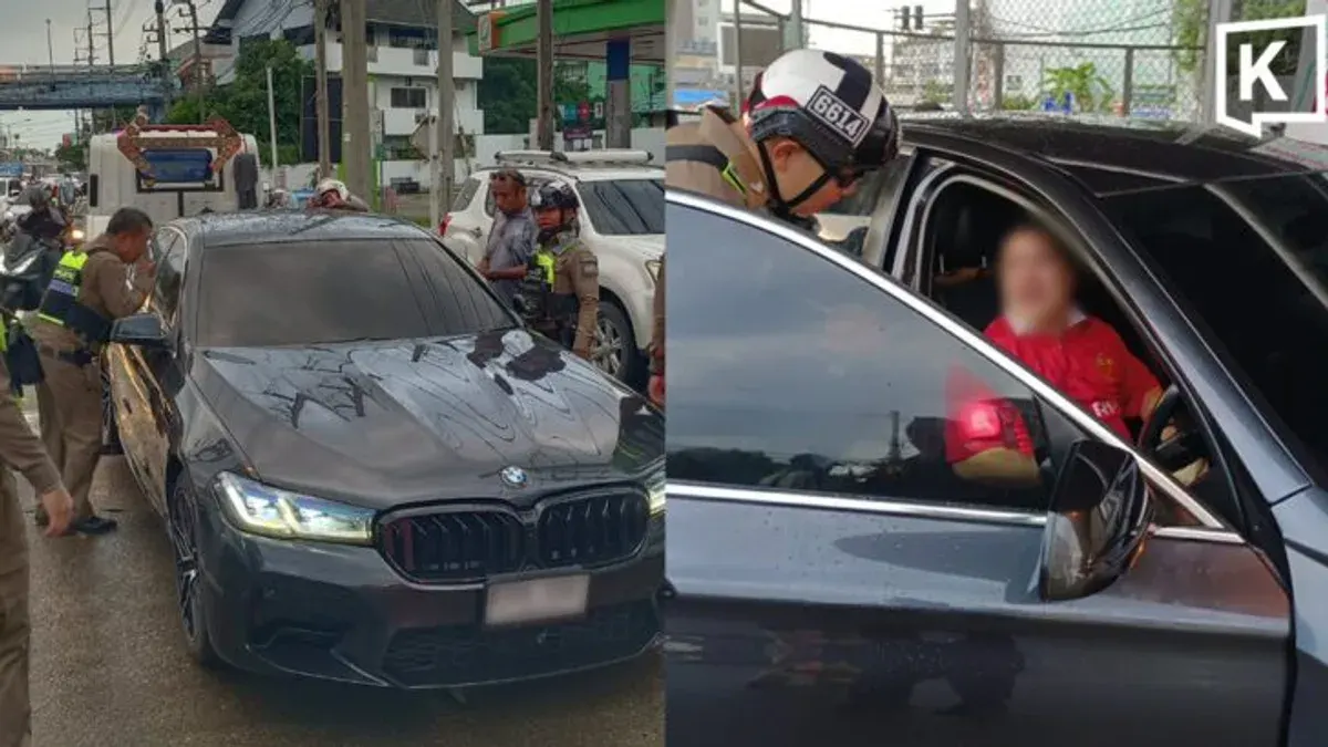 BMW Driver Caught Napping at Red Light After Manchester Derby