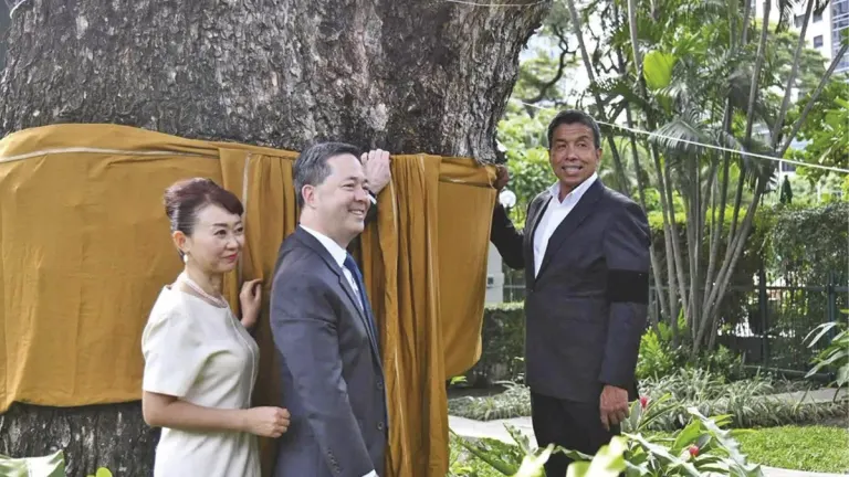 US Embassy Conducts Tree Ordination Ceremony for Century-Old Crab Apple