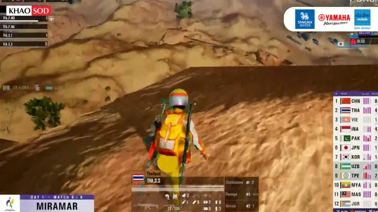 Thai PUBG Mobile Team Leads After Dominant First Day at Asian Games