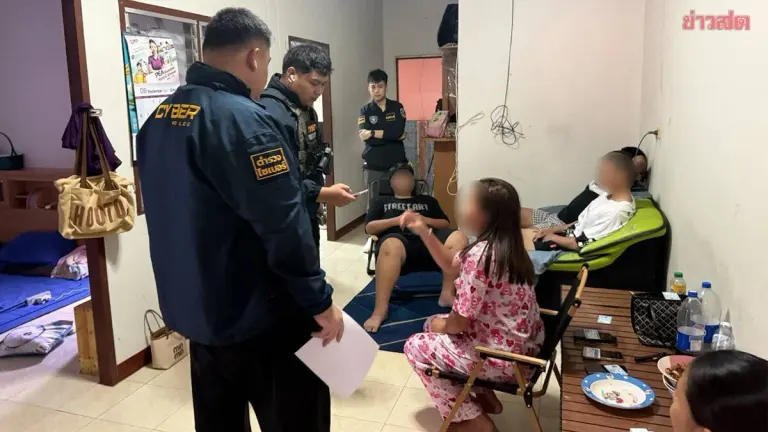 Cyber Police Bust Illegal Loan App Gang in Northern Thailand