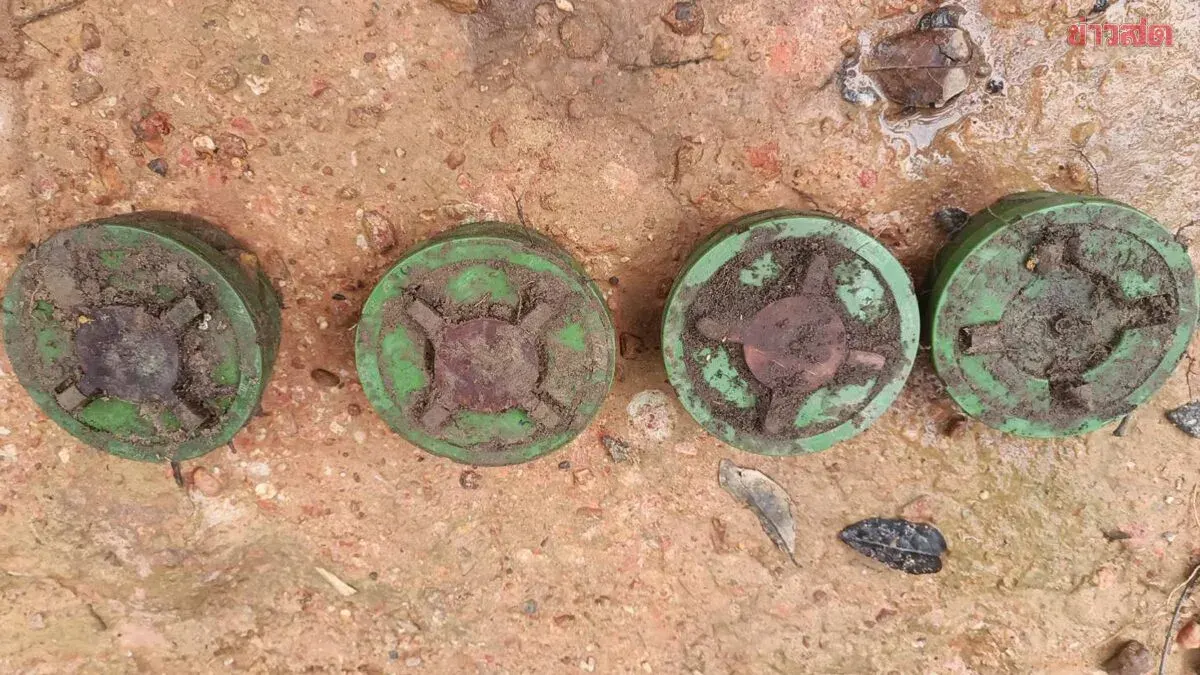 Thai Military Clears Four More Landmines on Cambodia Border