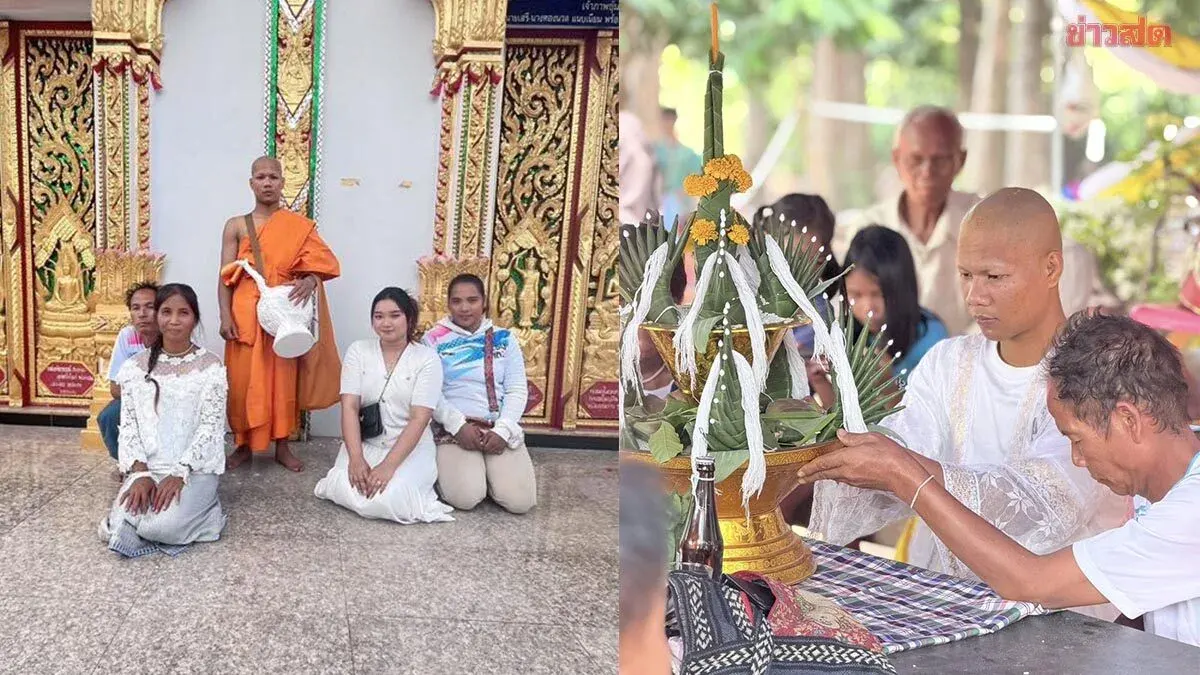 Petchporphon Greensuda Ordained as Buddhist Monk to Honor Parents Following IBF Lightweight World Title Defense in Sisaket