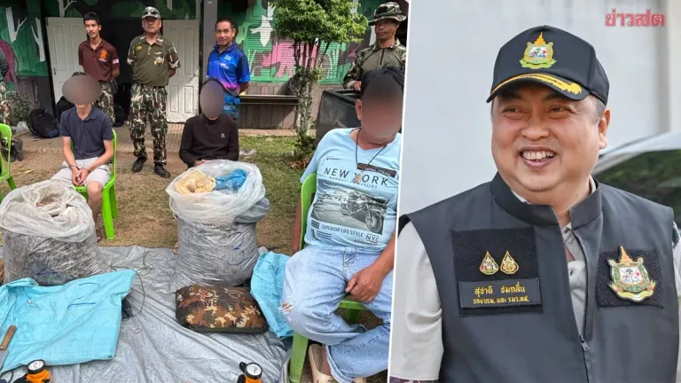 Officials Nab Illegal Rosewood Loggers, Seize Assets Worth 1 Million Baht