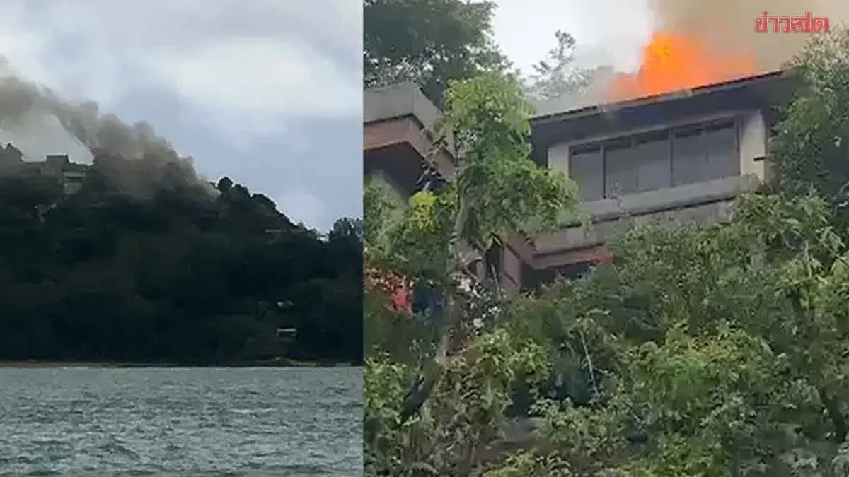 Luxury Villa Fire in Kamala, Phuket; No Injuries Reported