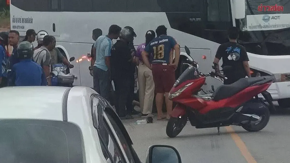 Woman Dies After Bus Strikes Motorcycle in Phuket