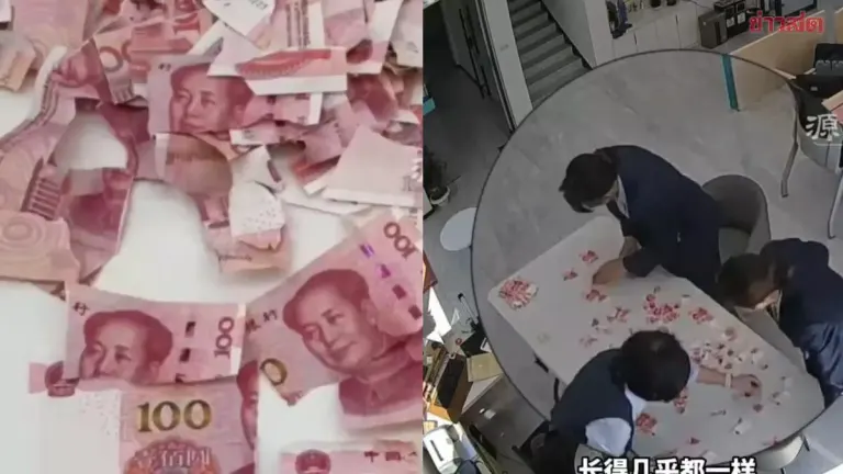 Stressed Parents Rush to Bank After Child Shreds Thousands in Cash Into Confetti