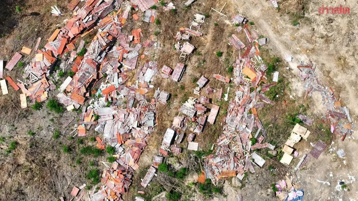 Authorities Uncover 20 Tons of Illegal Construction Waste in Rayong