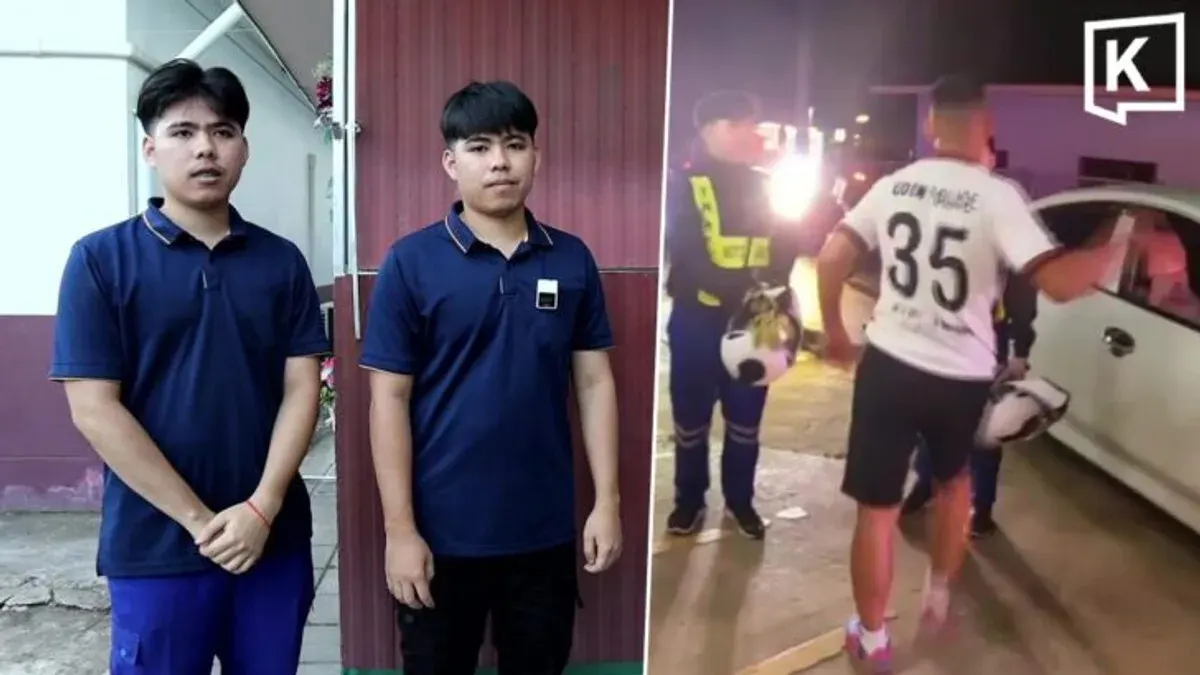 Rescue Volunteer Slapped by Man in Police Shirt Udon Thani