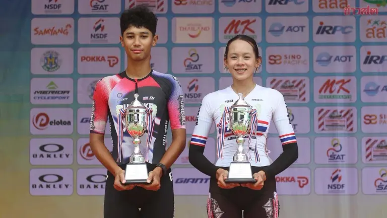 Krit Phapass and Phum Rattana Win National Cycling Championships