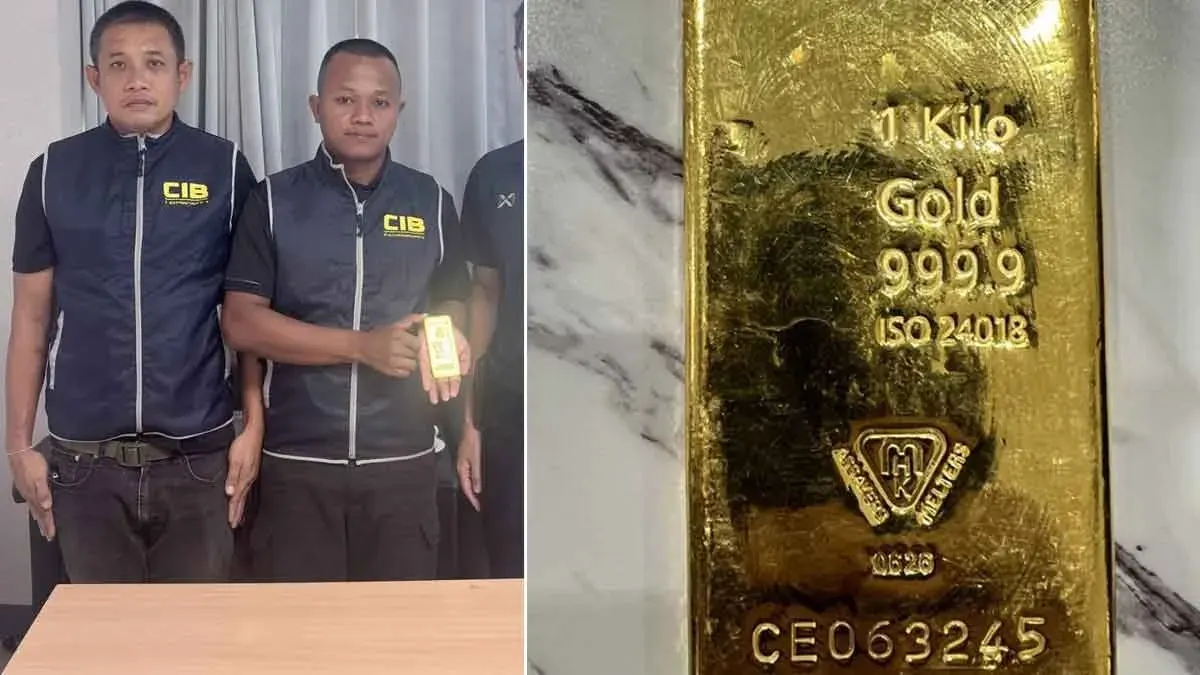 Police Seize Gold Bar Worth 4 Million Baht From Drug Network