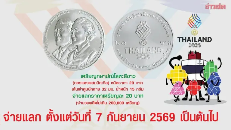 Thailand Issues Commemorative Coins for 2025 ASEAN Para Games